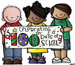 clipart for 100th day of school